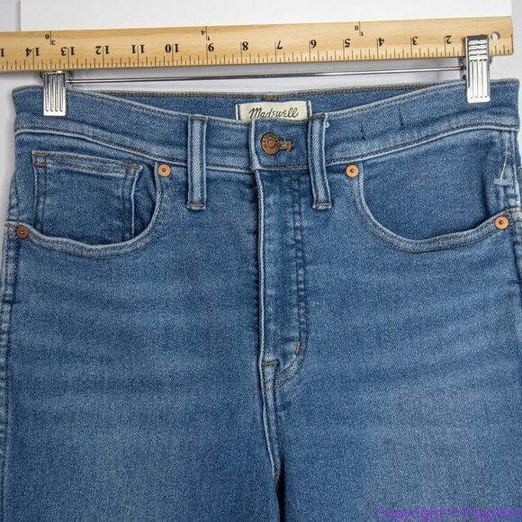 NEW Madewell Stovepipe Jeans in Leaside Wash, 27 - Picture 4 of 15